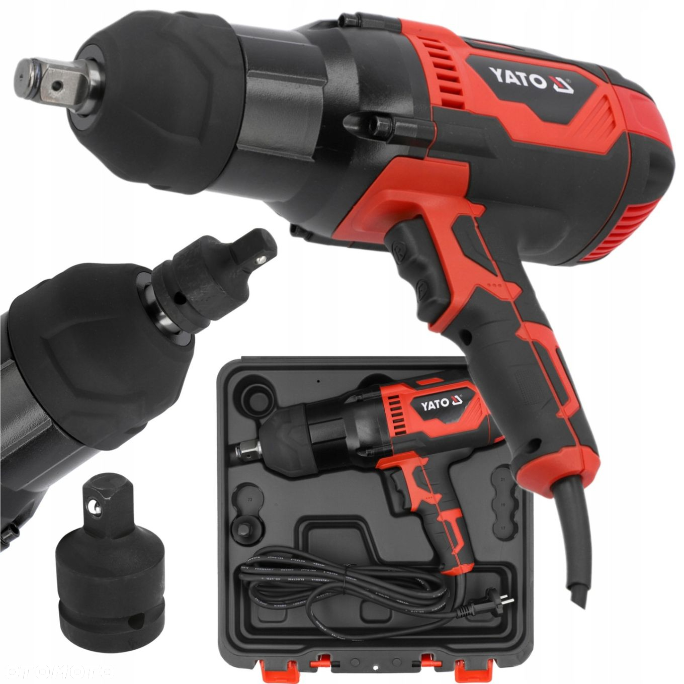 YATO ELEKTRYCZNY KLUCZ UDAROWY 3/4" 1200W/2000NM  ADAPTER WALIZKA YT-82025 - 11