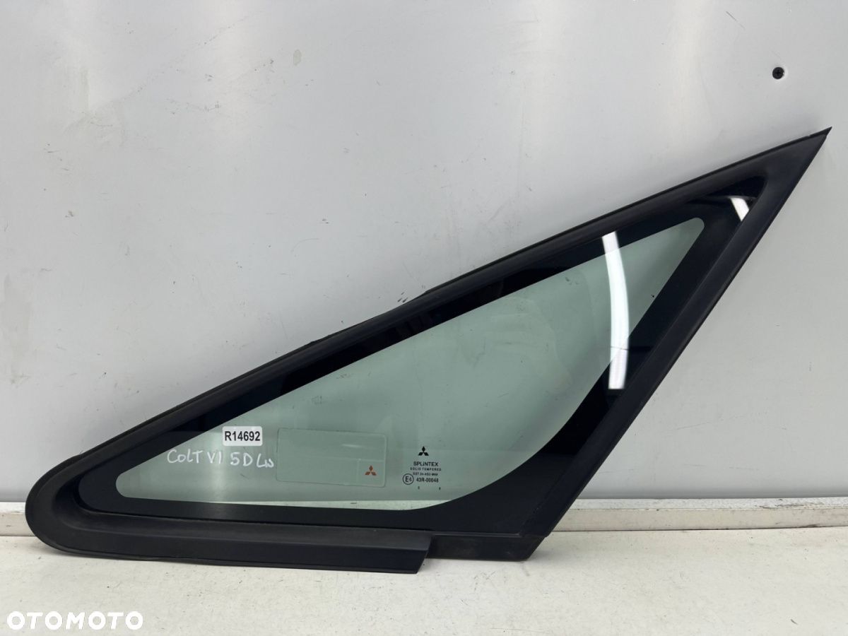 Szyba boczna Mitsubishi Colt VI 6 Z30 5Drzwi 04-12r. karoseryjna lewa przednia lewy przód trójkąt - 1