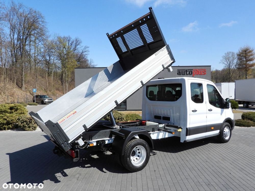 Ford TRANSIT WYWROTKA TROJSTRONNA PODWÓJNA KABINA DOKA 7 MIEJSC TEMPOMAT BLIŹNIACZE KOŁA KLIMATYZACJA  130KM - 4