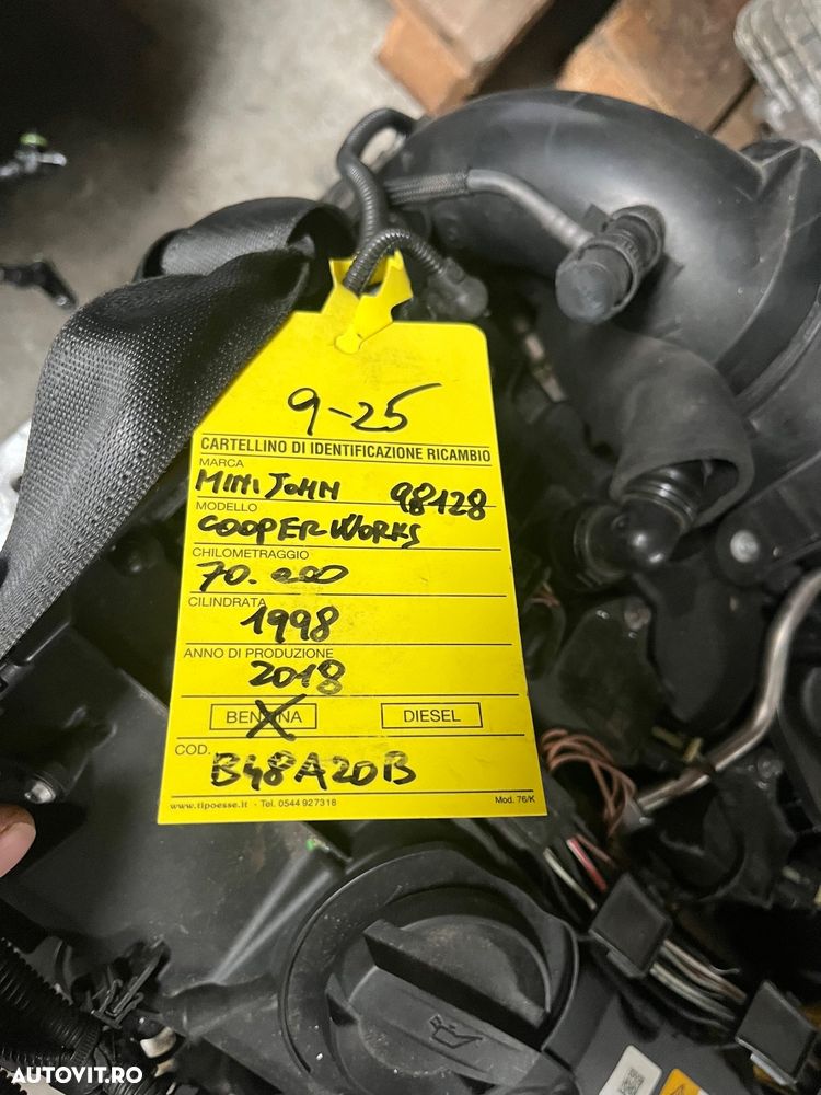 Motor B48A20B mini John cooper works bmw x1 f48 2018 - 6