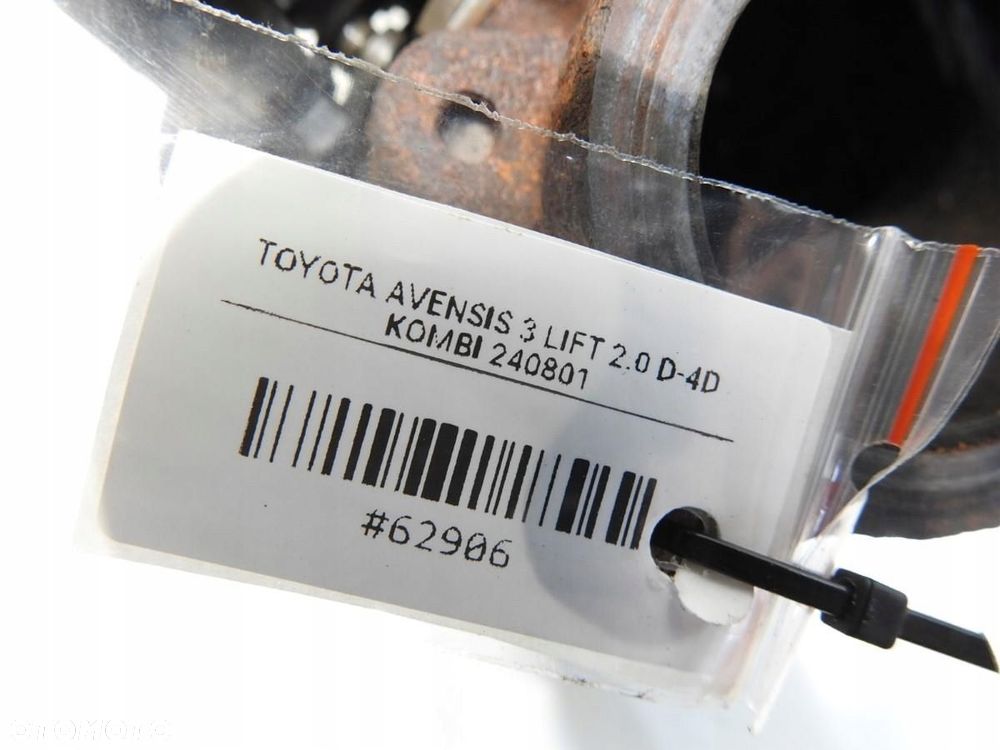 TURBOSPRĘŻARKA TURBINA TOYOTA AVENSIS III T27 2.0 D-4D 17201-0R080 - 4