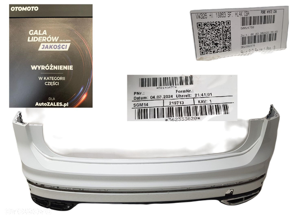 ŁADNY TYLNY ZDERZAK TYŁ CHROM 4xPDC VW TIGUAN II R-LINE 16-20 5NA807417 5NA807421 LC9A