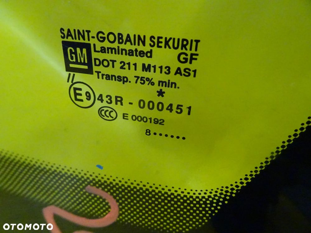 SZYBA CZOŁOWA PRZÓD PRZEDNIA OPEL CORSA D 5D HB NR260 - 5