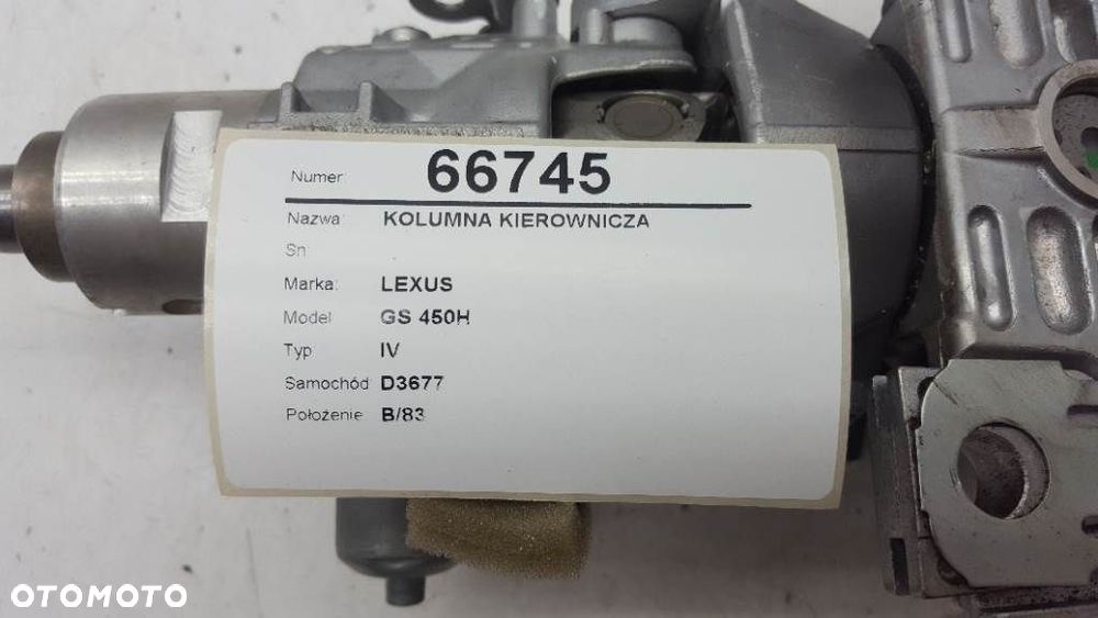 KOLUMNA KIEROWNICZA LEXUS GS 450H IV EU BLOKADA - 2