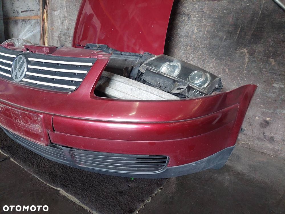KOMPLETNY PRZÓD MASKA ZDERZAK PRZÓD LAMPY VOLKSWAGEN PASSAT B5 LB3Y - 5