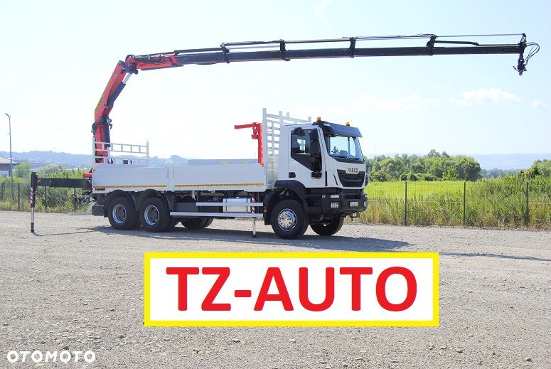 Iveco Trakker 410 6x4 SKRZYNIA 6.8m HDS PALFINGER 22002-eh / PILOT 5x wysów ROTATOR STAN IDEALNY - 1