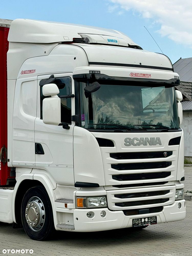 Scania G360 / FIRANKA / 20 EUROPALET / SYPIALKA / AUTOMAT / KLIMA POSTOJOWA / 540 TYŚ KM / ZSUWANY DACH / 2016 / EURO 6 - 6