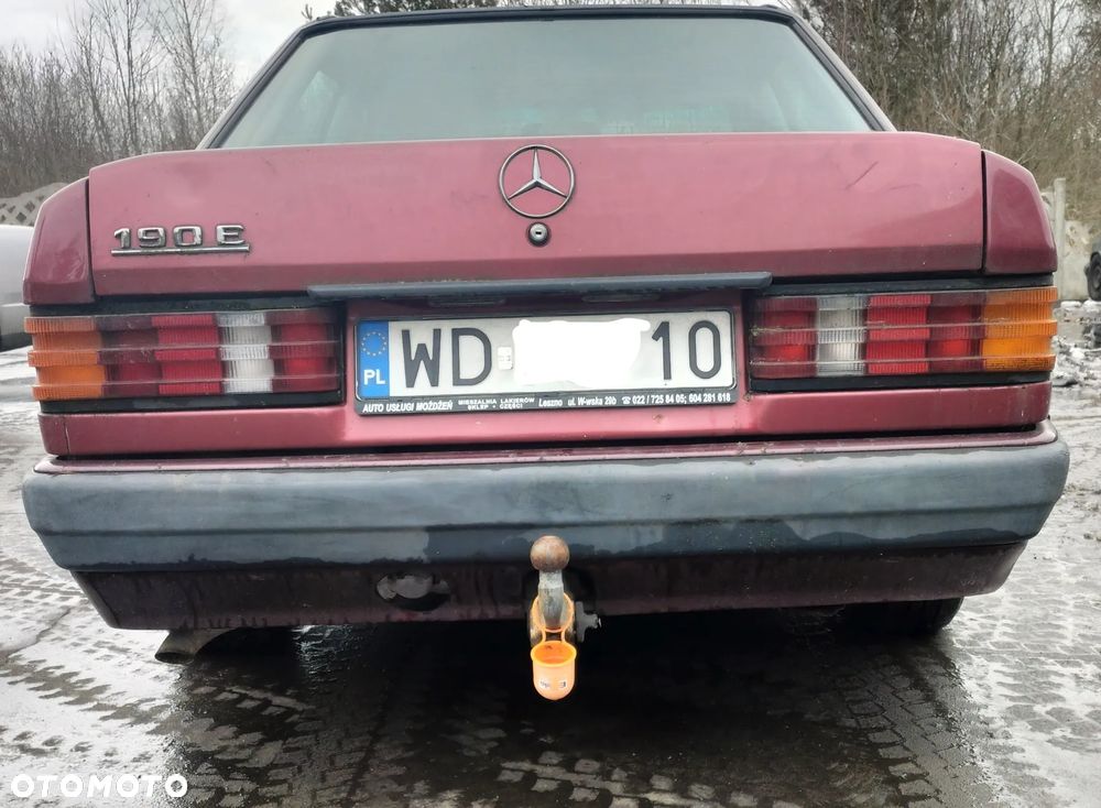 MERCEDES W201 190E M102.962 2.0 8V LICZNIK ZEGARY DRZWI PRZÓD TYŁ MASKA ZDERZAK BŁOTNIK KLAPA LAMPA SZYBA CAŁY NA CZĘŚCI - 4