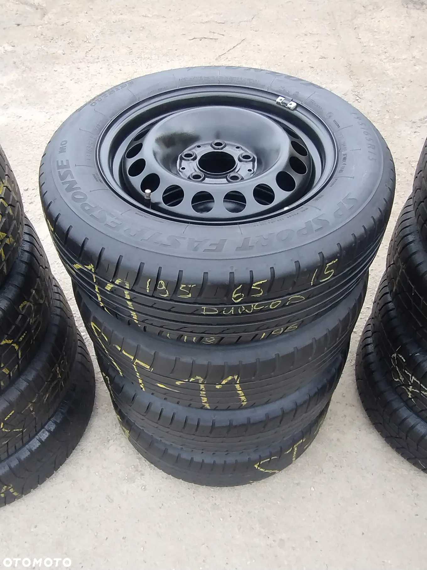 195/65R15 Opony Letnie Lato DUNLOP SP SPORT FASTRESPONSE MO 5x112 Felgi Stalowe STAL 15 Koła Mercedes A W176 B W246 CLA C117 KLASA W169 W245 195/65 5-6mm - 16