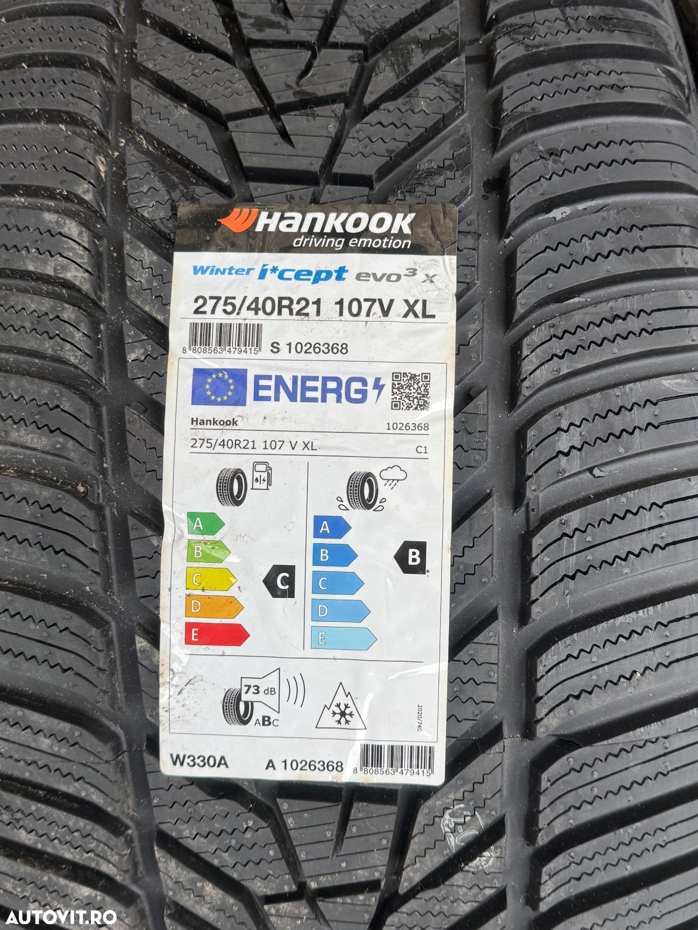 Vând set anvelope 275/40/21-305/35/21 hankook de iarnă noi - 3