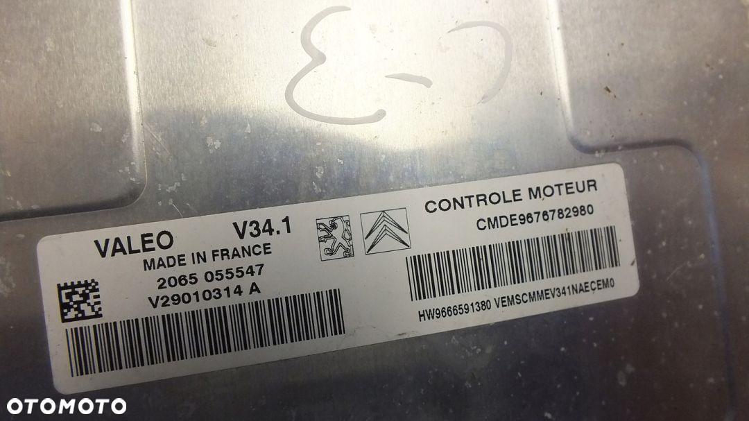 KOMPUTER STEROWNIK SILNIKA CITROEN C3 9676782980 - 3