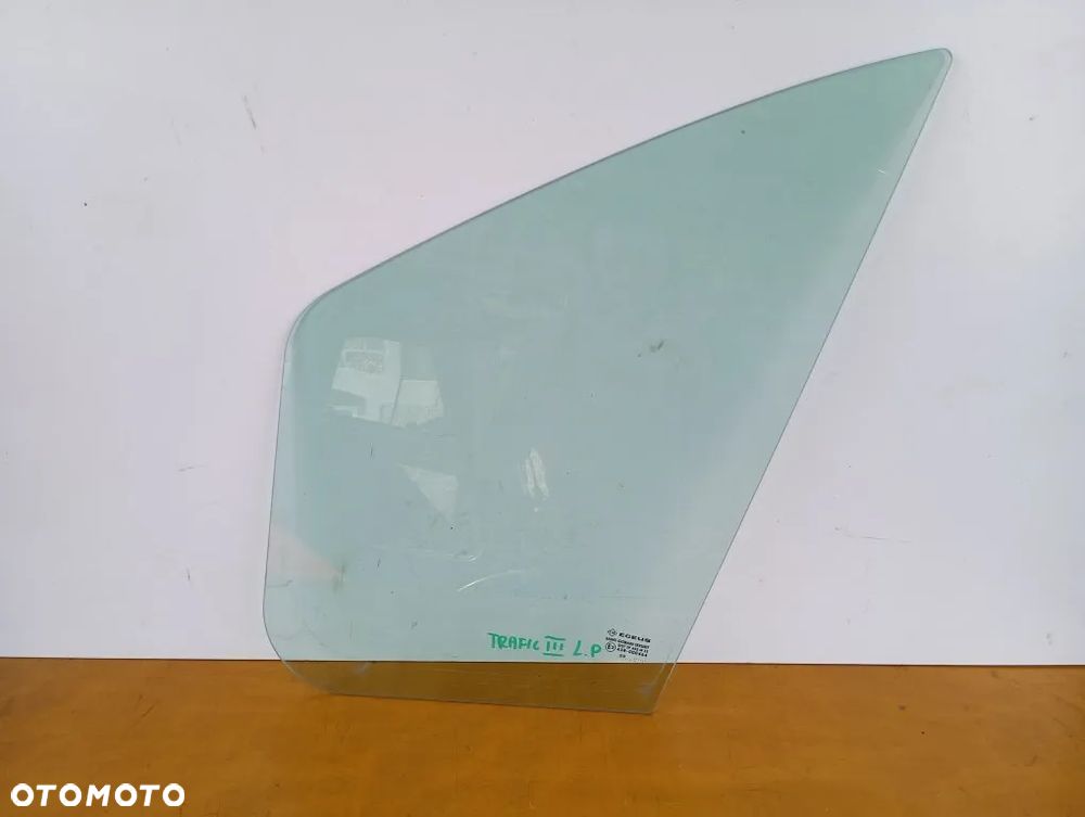 szyba drzwi przednia lewa przód trójkątna renault trafic iii opel vivaro b fiat talento 2020r - 1