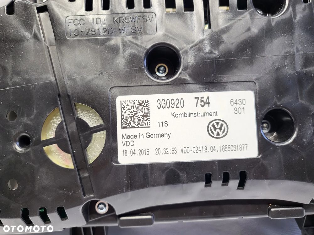 VW PASSAT B8 GTE LICZNIK ZEGARY 3G0920754 EUROPA - 5