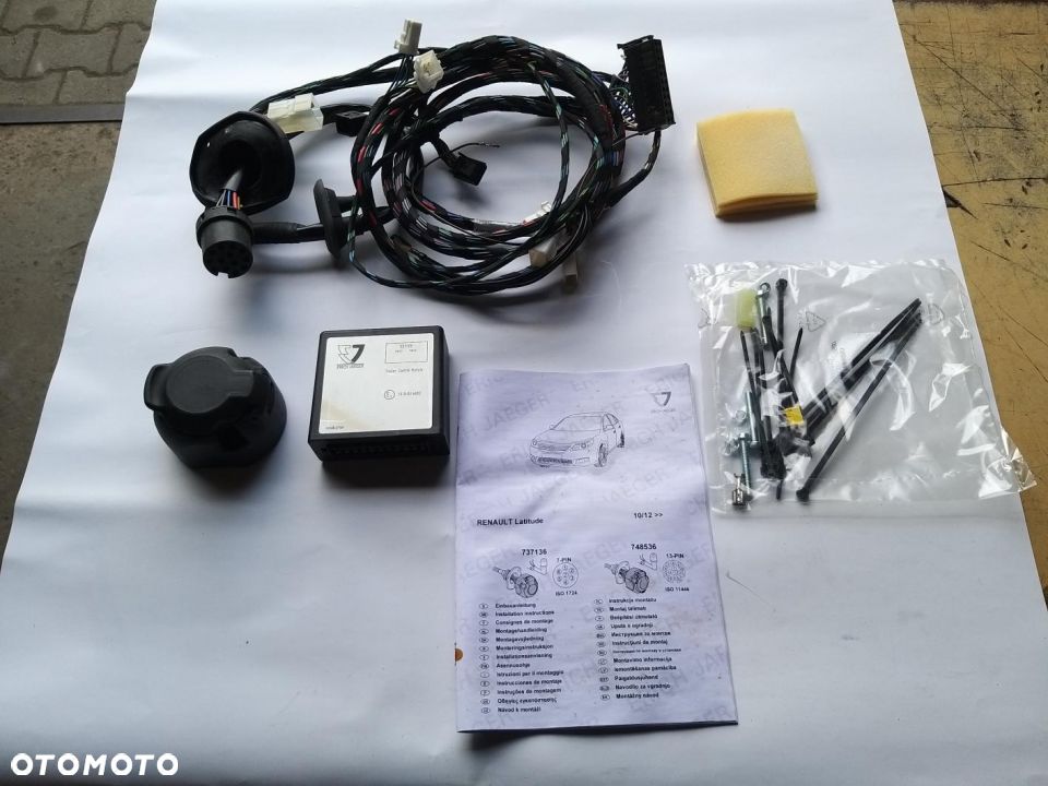 Wiązka elektryczna dedykowana 13-PIN Renault Latitude od 10.2012 do haka r-045 R-046 - 2