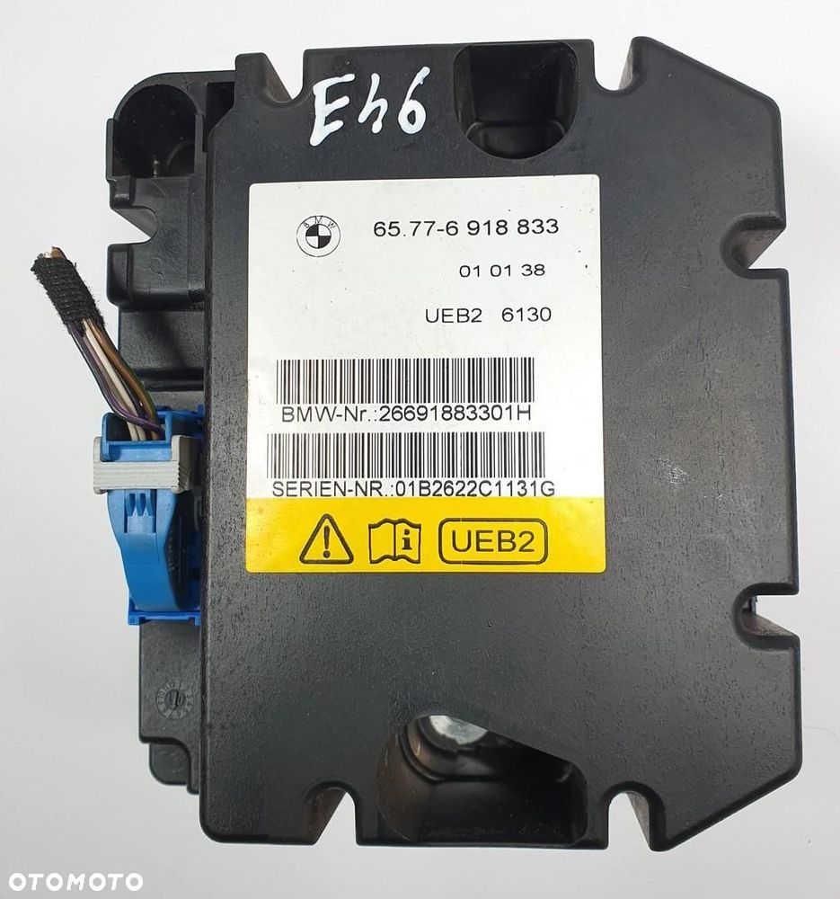 MODUŁ SENSOR AIRBAG AIR BAG BMW 3 E46 6918833 - 1