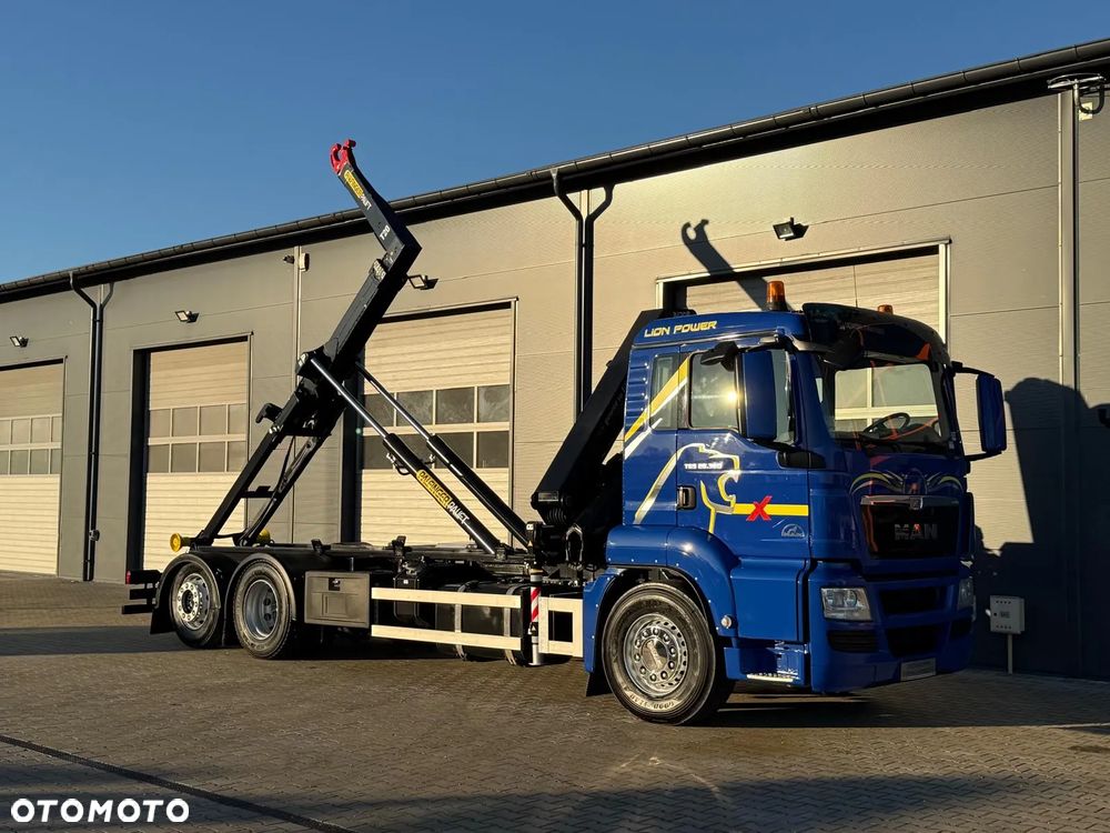 MAN TGS TGX TGM 26.360 // hakowiec // żuraw HMF 1420 K2 // 6x2 kipper crane kran żuraw dźwig - 19