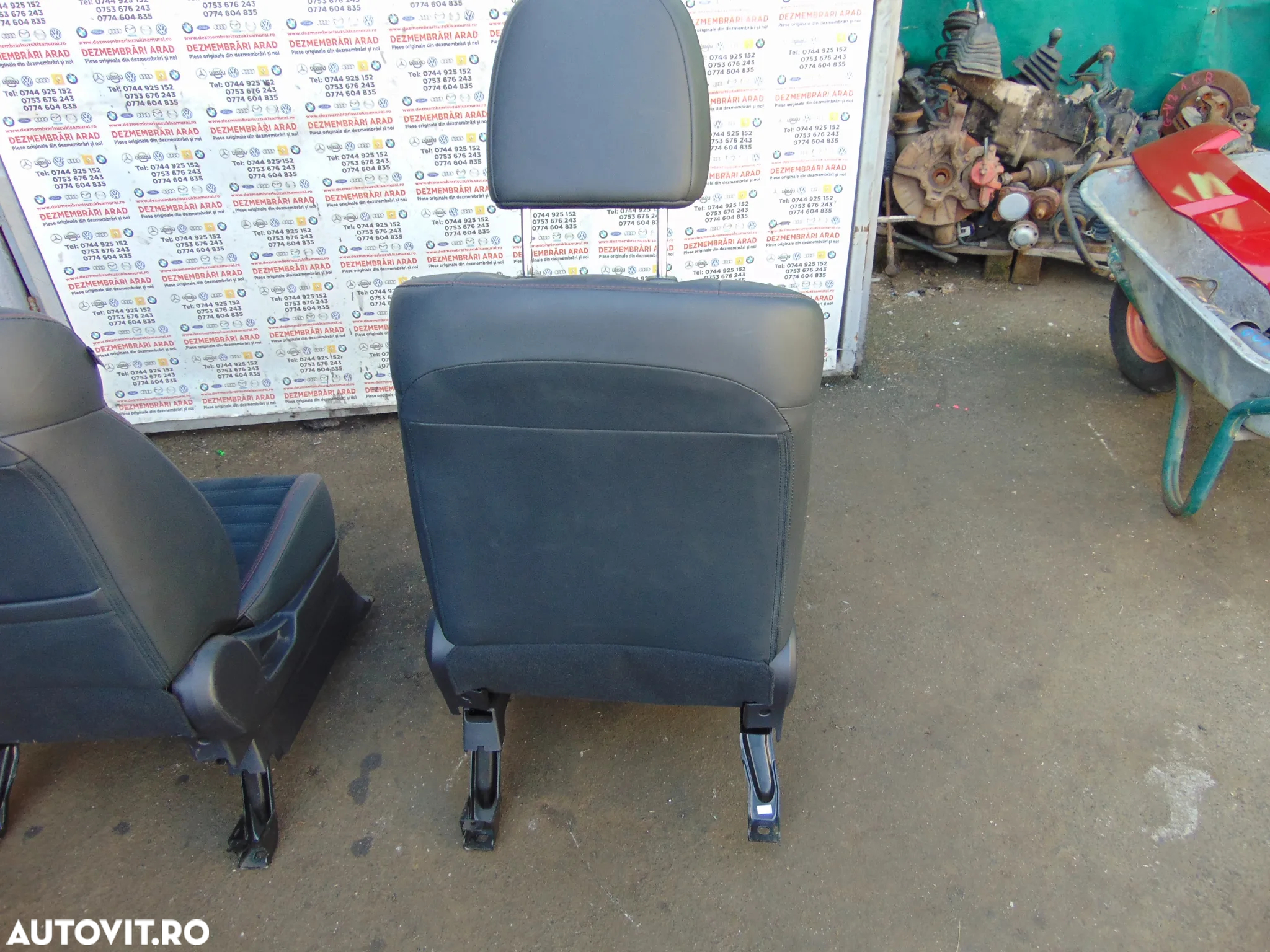 Scaune Mitsubishi Outlander 3 scaune fata banchete spate bancheta interior piele - 7