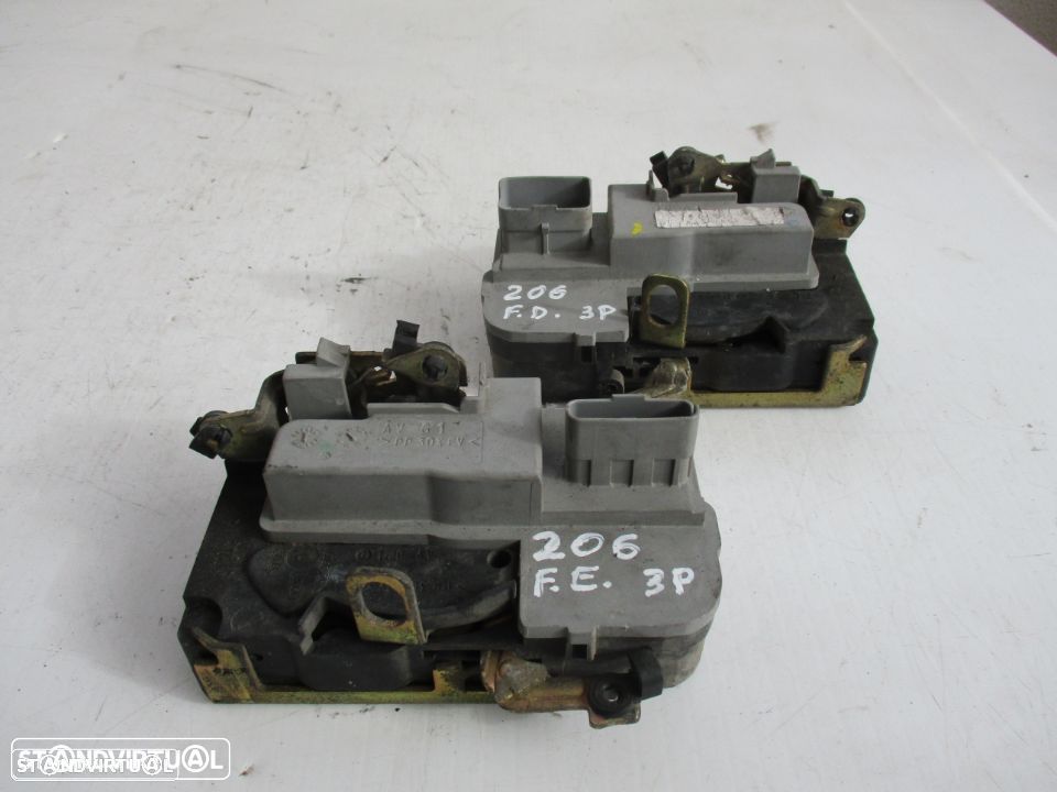 Fechadura porta Peugeot 206 3p esquerdo e direito - 1