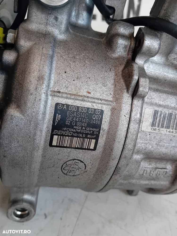 Compresor Clima Mercedes W213 W206 Glc Cla Gla 45/43AMG 2.0 Benzina Motor 139580 Cod A0008300302 - 7