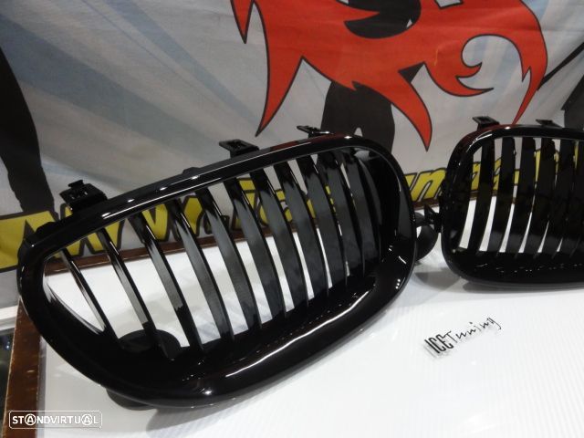 Grelha frontal BMW E60, E61 2003-2010 preto piano brilhante M-Performance Look - 2