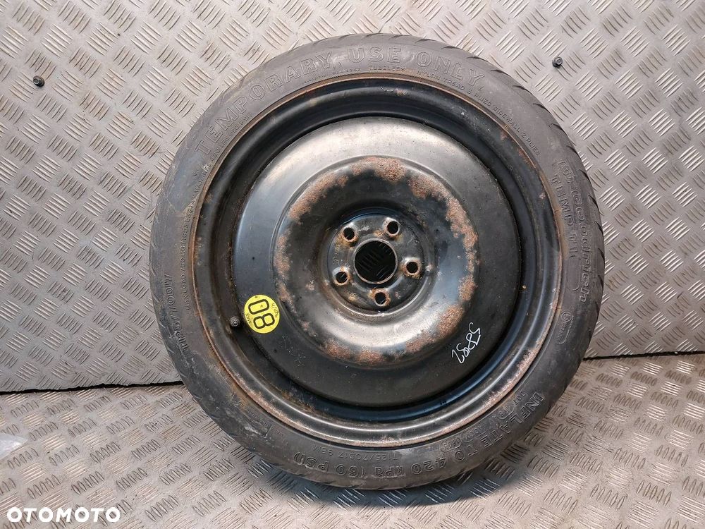 KOŁO DOJAZDOWE DOJAZDÓWKA TOYOTA AVENSIS T25 2170600 5x100 125/70R17 - 1