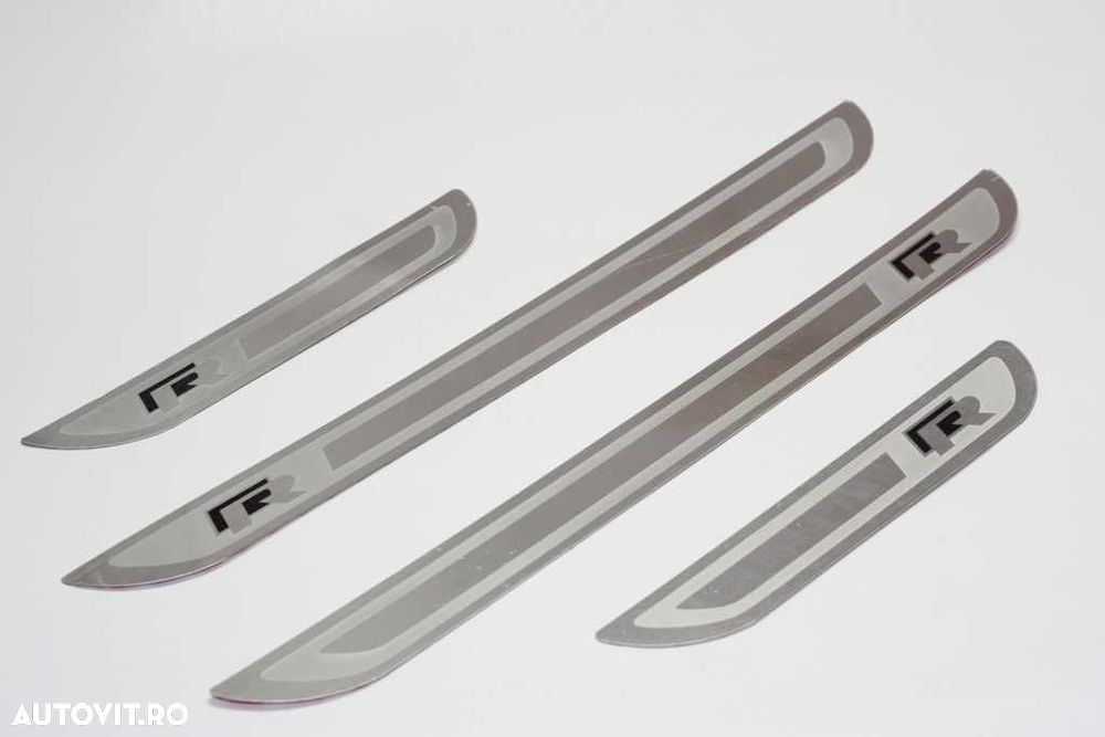 Set 4 ornament inox prag R-line pt gama VW,Audi,Skoda,Seat - 2