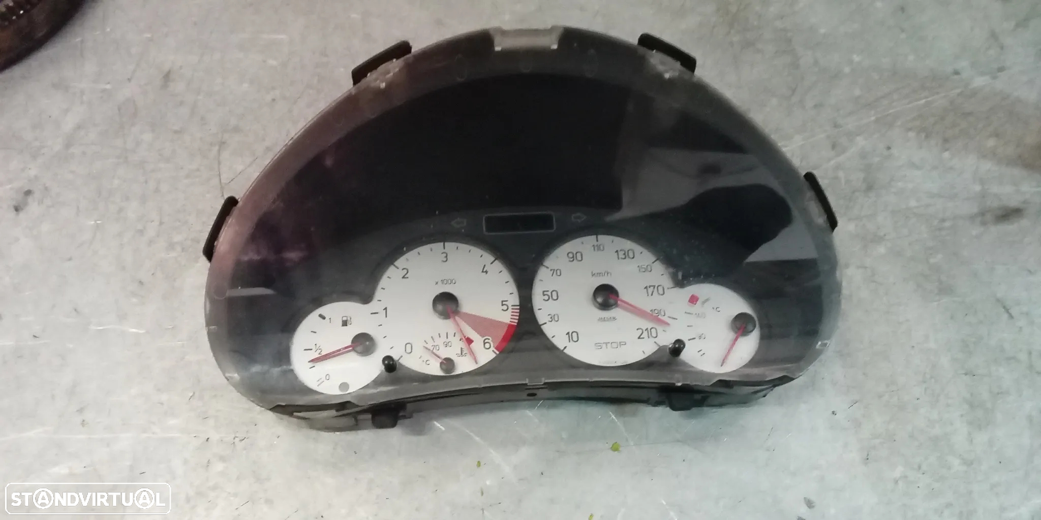 QUADRANTE PEUGEOT 206 HDI (FUNDO CINZENTO) 9655976280 9651740480 - 3