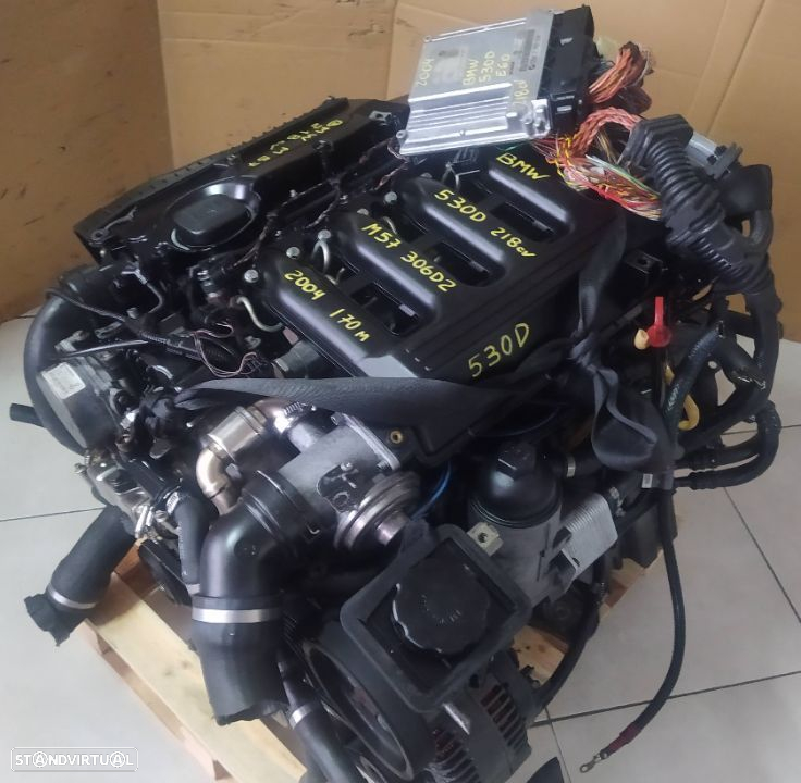 Motor Bmw 530D 218cv M57 bloco ferro E60 306D2 caixa velocidades 6HP26 0281011224 - 8
