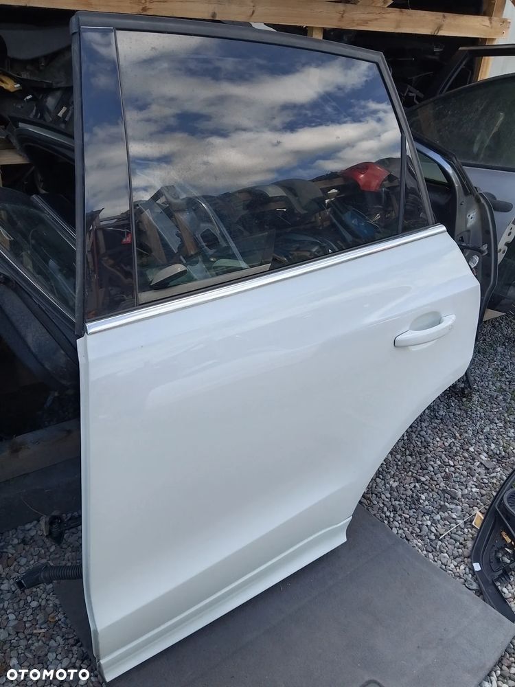 AUDI Q5 8R LY9C BIAŁE DRZWI LEWY TYŁ TYLNE KOMPLETNE - 2