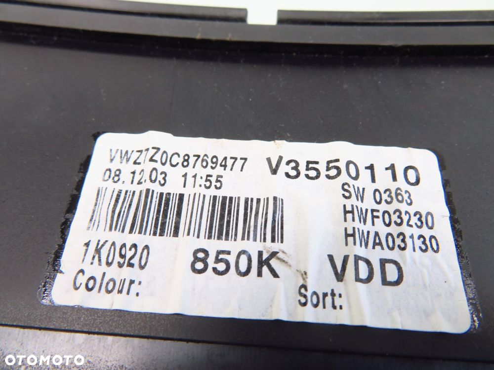 LICZNIK VW GOLF V 1.6 FSI  1K0920850K 110080246024 - 3