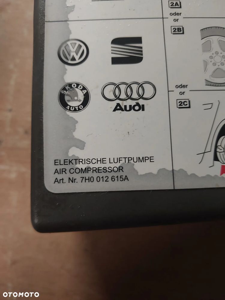 Sprężarka do pompowni kół komplet vw t5 t6 - 2