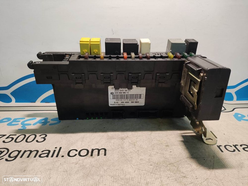 TAMPA CAIXA FUSIVEIS TAMPA PAINEL COMANDO CONTROLO SAM MERCEDES BENZ CLASS C W203 A2035453801 2035453801 5DK00848613 COUPE CL203 CLC CLASS E W211 E220 CLK C209 W209 - 3