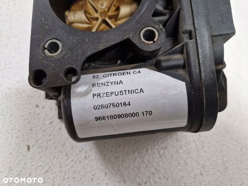 citroen c4 1 i peugeot 1.6 b przepustnica powietrza 0280750164 966180908000 - 4