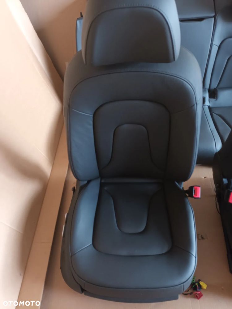 Audi A5 8T Fotele kanapa skóra grzane elektryczne 37KM - 4