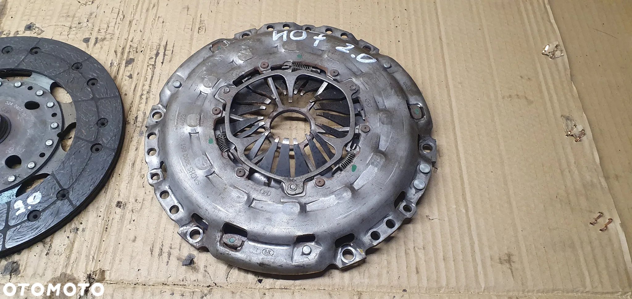 Sprzęgło kompletne koło tarcza docisk Peugeot 407 2.0 HDI 9660900480 - 5