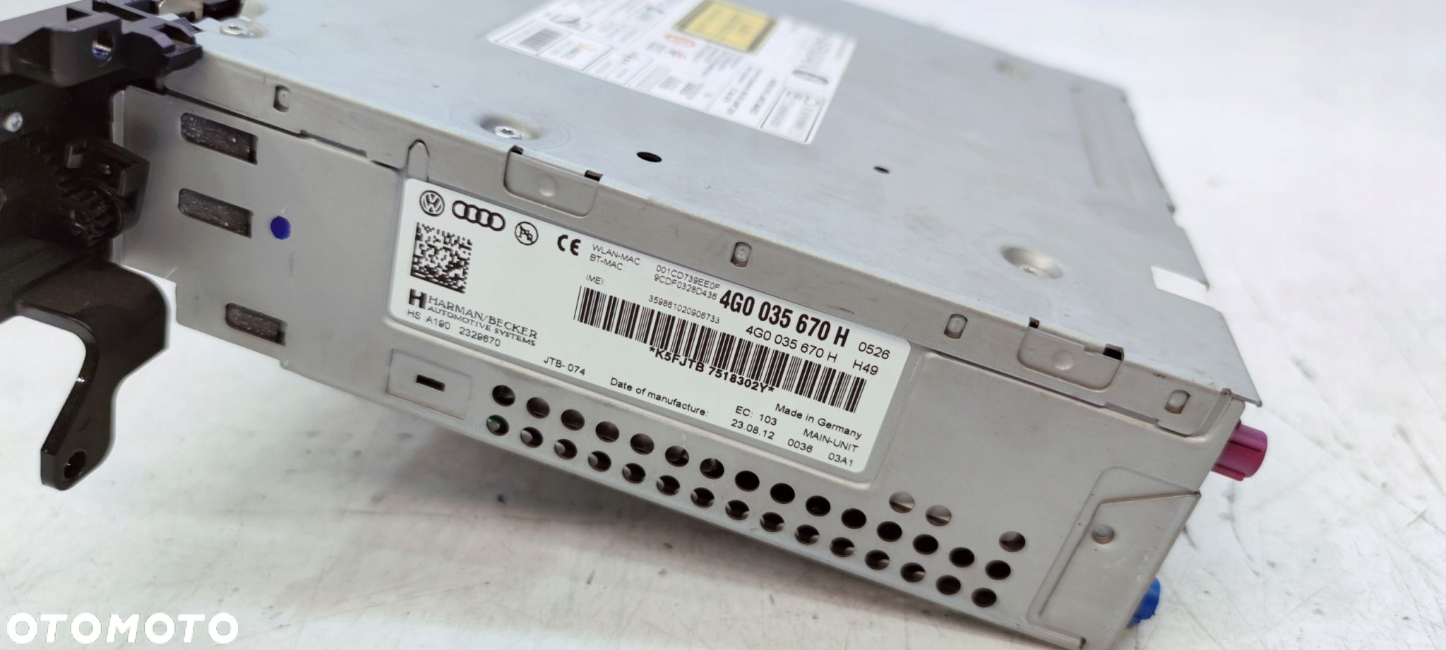 JEDNOSTKA MMI 3G + SIM AUDI A6 C7 A7 4G0035670H - 5