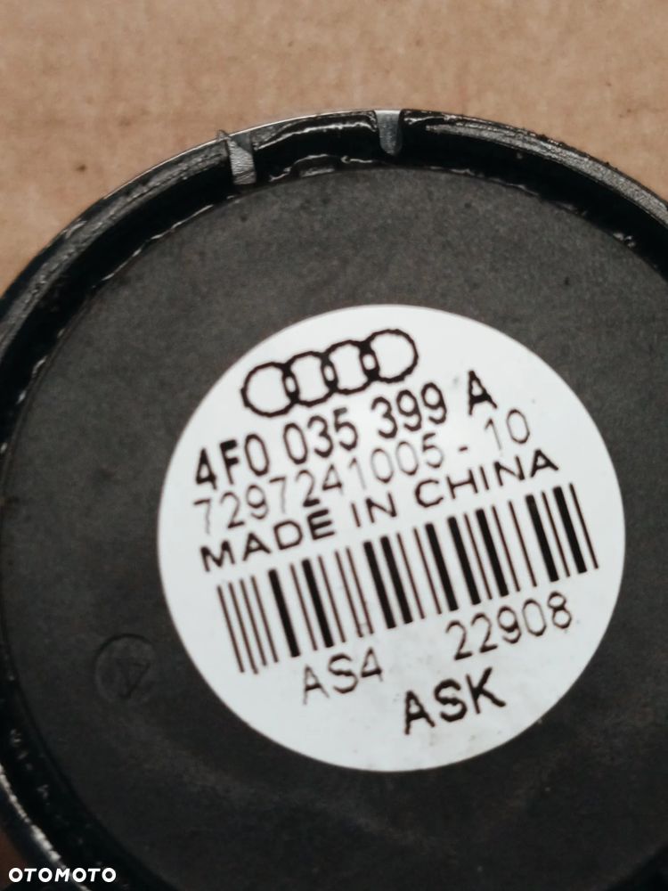 AUDI A4 B8 SEDAN 08-12 1.8 TFSI GŁOŚNIK WYSOKOTONOWY 4F0035399A - 7