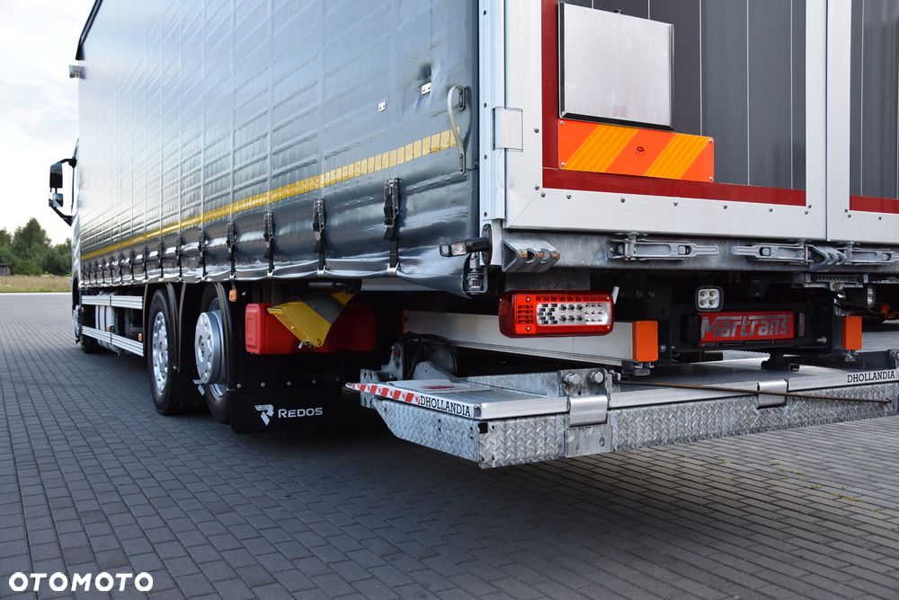 Volvo FH 460 EURO 6 / KABINA XL / FIRANA 9,5 M / NAVI / SOLARY / KLIMA POSTOJOWA / KAMERY / CAŁY NA PODUSZKACH / WINDA DHOLLANDIA / ZABUDOWA REDOS / 24 PALETY / AUTOMAT / SALON POLSKA / SERWIS ASO VOLVO / STAN IDEALNY !! - 18