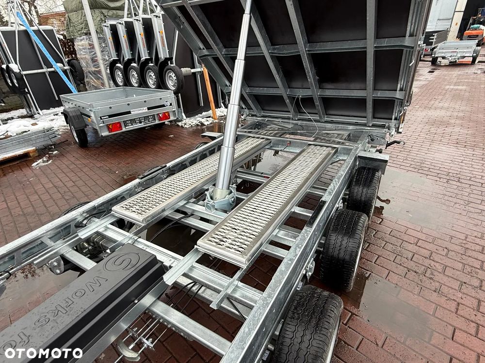 Saris Przyczepa Kiprowana Saris Tipper K3 406x204x35 cm 3500kg zawieszenie resor+amorytzator dostawa pod dom - 15