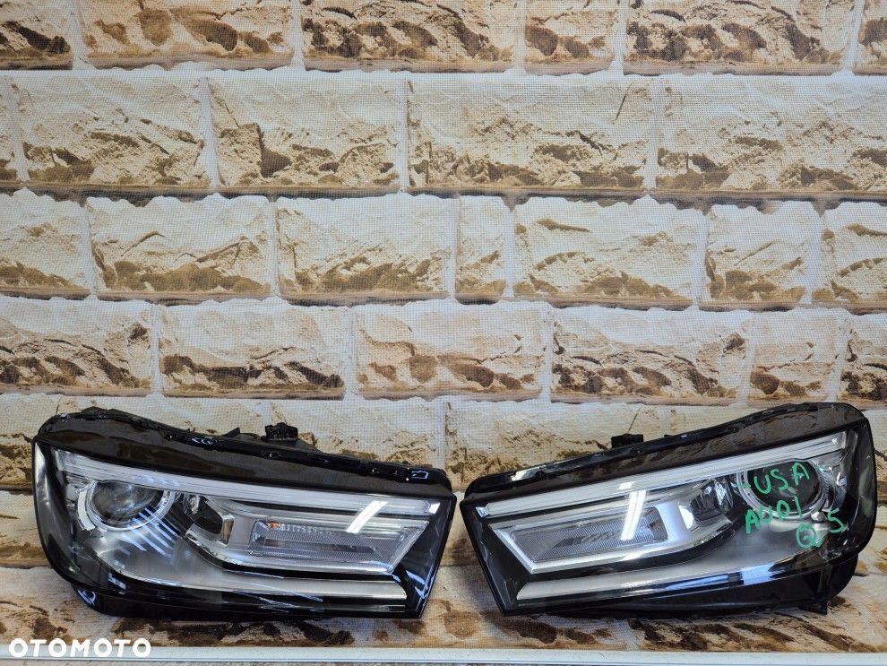 audi q5 80a 941 005b/006b xenon led usa ameryka komplet lamp - 2