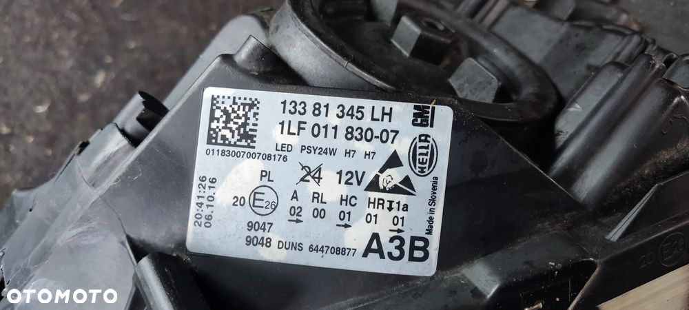 OPEL CORSA E LAMPA PRZEDNIA PRAWA PRAWY PRZÓD UK ANGLIK - 4