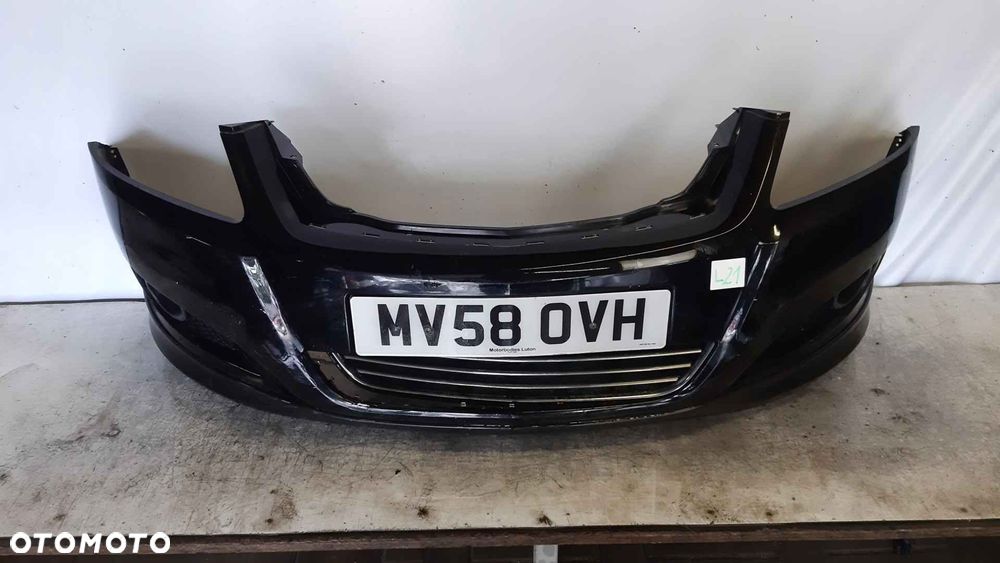 } ZDERZAK PRZÓD PRZEDNI DO OPEL ZAFIRA B LIFT FL Z20R CZARNY HALOGENY DO MALOWANIA ! - 1