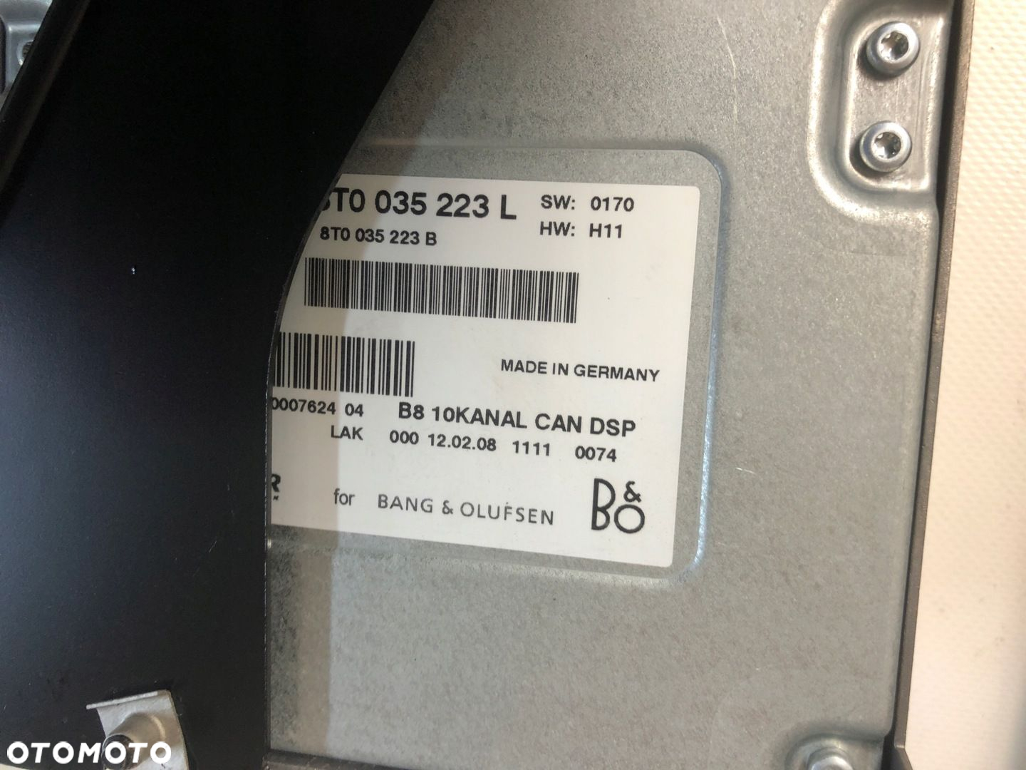 A5 COUPE NAGŁOŚNIENIE BANGOLUFSEN 8T1035223L - 7