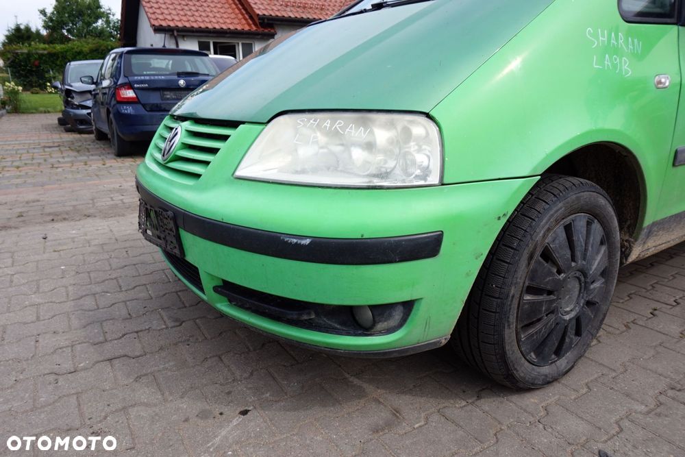 ZDERZAK PRZEDNI SHARAN I MK1 LIFT 7M9 LA9B  ZIELONY VOLKSWAGEN 2000-2010 - 2