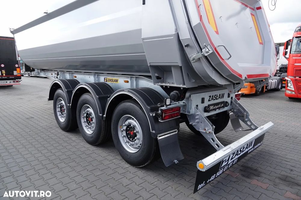 Zaslaw TIPPER 26 m3 / NOU / OȚEL / CUBA DE ȘOLARE HP / AXIE DE RIFAT / SAF / 2025 - 11