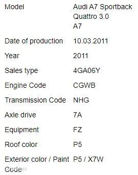 Dezmembrari Audi A7 3.0TFSi 220 KW cod CGWB (4GA, 4GF) 2010-2015 - 5
