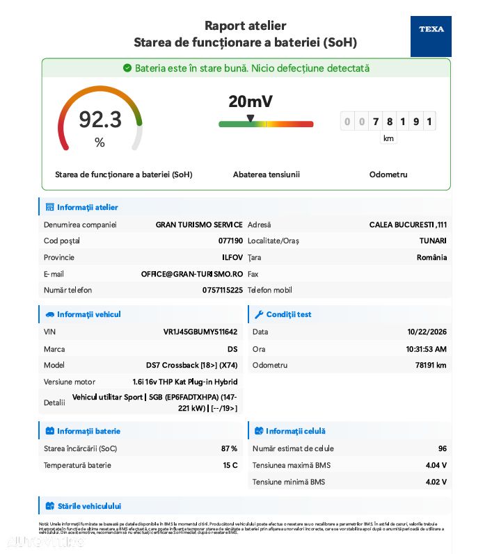 DS Automobiles DS 7 Crossback 1.6 PHeV AWD 300 EAT8 OPERA - 34