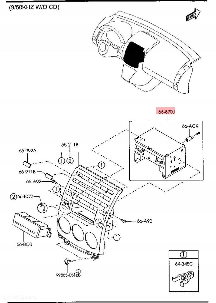 radio cd mazda 5 cr19 cc9366ar0 14792086 - 2