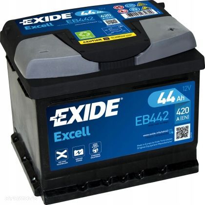 Akumulator Exide Excell 44Ah 420A EB442 P - 1