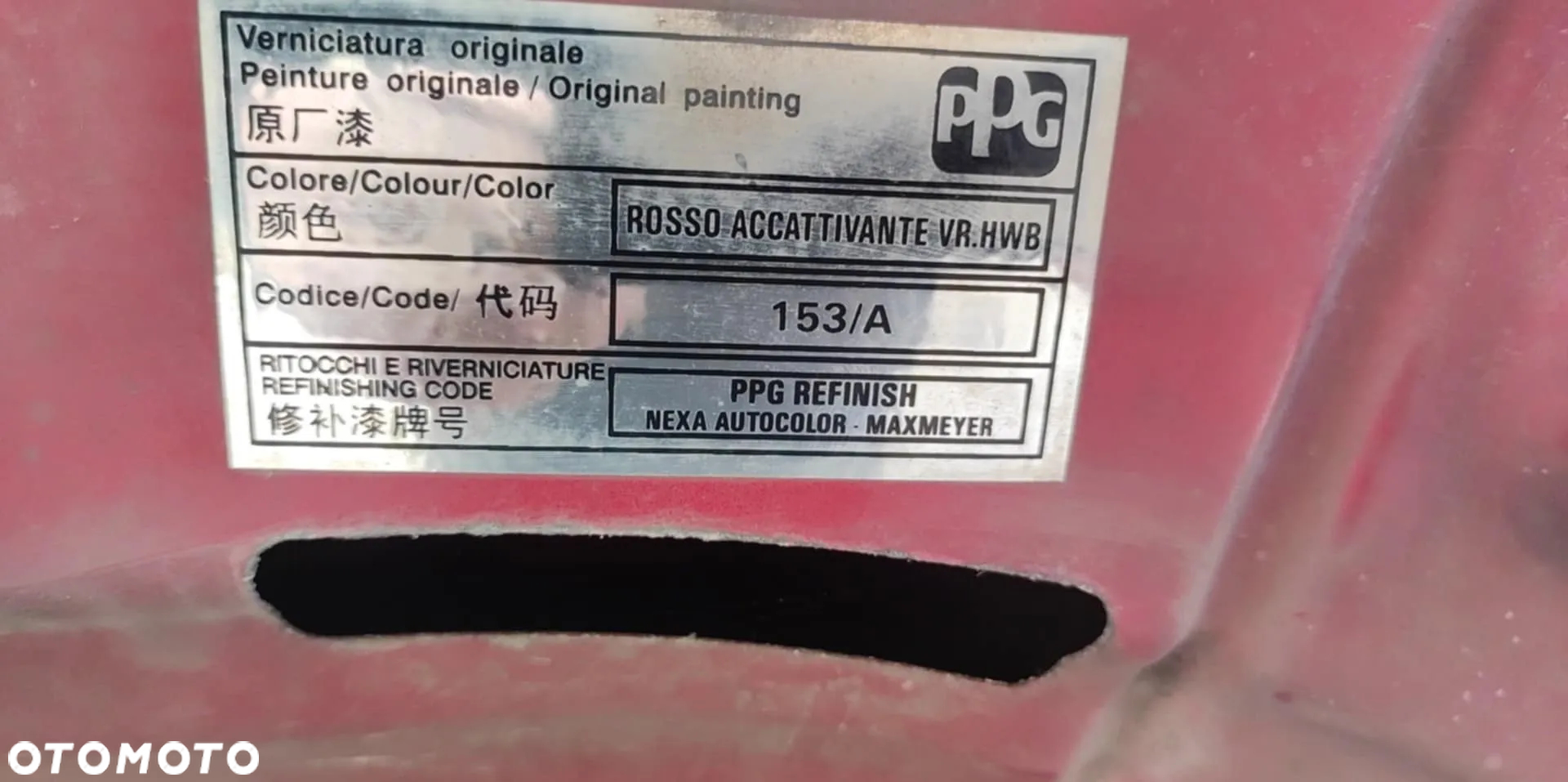 Wszystkie Części do Fiat Grande Punto 05-12 1.4 77KM (350A1000) Kolor 153/A - 11
